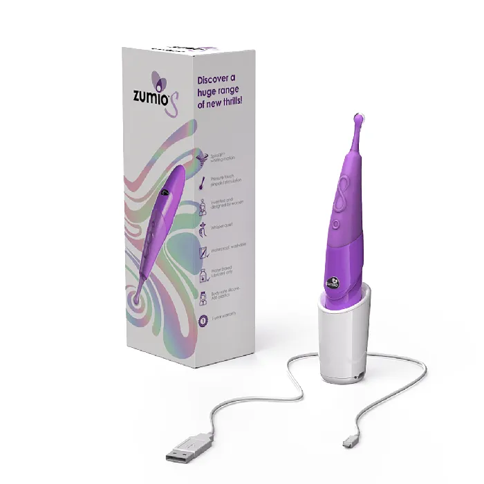 Zumio Female Sex Toys Zumio S Clitoral Stimulator Vibrator Oscillating Tip Deep USB Rechargeable