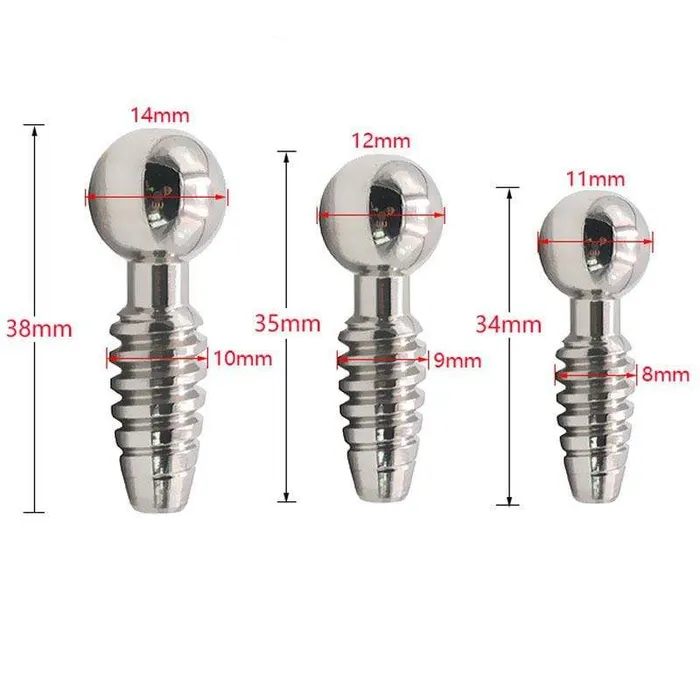 CHASTITY CAGE CO Male Sex Toys Super Short Hollow Penis Plugs