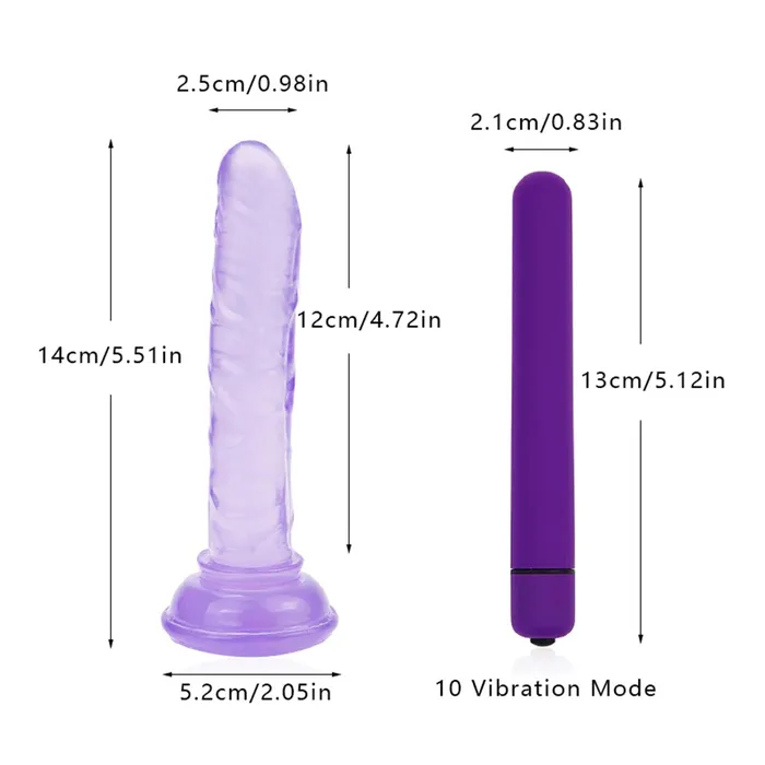 EVEs SECRETS Female Sex Toys Realistic Dildo with MultiSpeed Vibrator Vaginal and Anal Dildo with Suction Cup