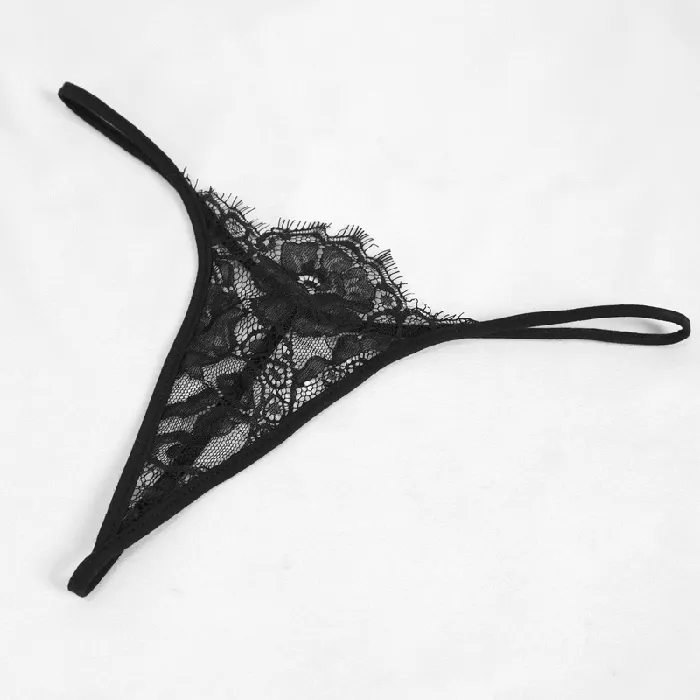EVEs SECRETS Hosiery Seductive Sheer Lace Dress Gothic Open Back with Bow