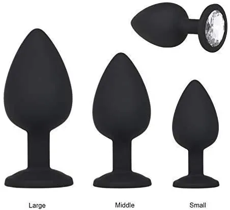 JazzToy Male Sex Toys 3PCS Silicone Anal Plug Training Sets