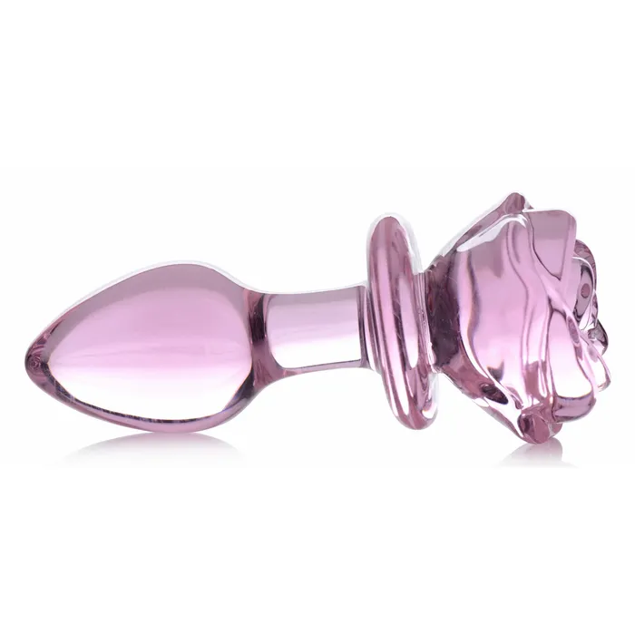 Male Sex Toys Pink Rose Glass Anal Plug Medium XR Brands Booty Sparks Male Sex Toys Pink Rose Glass Anal Plug Medium XR Brands Booty Sparks